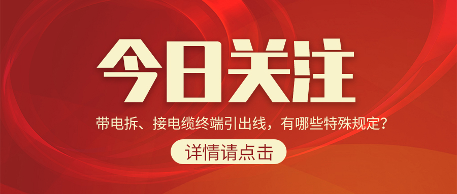 帶電拆、接電纜終端引出線，有哪些特殊規(guī)定？